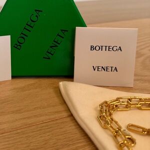 Bottega Veneta Chain Necklace in 18k Gold Finish